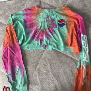 Forever 21 Tie-Dye Pepsi Longsleeve Top